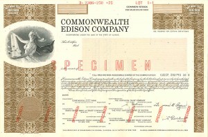 Commonwealth Edison Co. - Specimen Stock Certificate